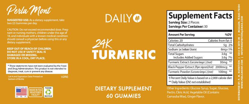 Daily Women's Multivitamin & 24K Turmeric Gummies Stack