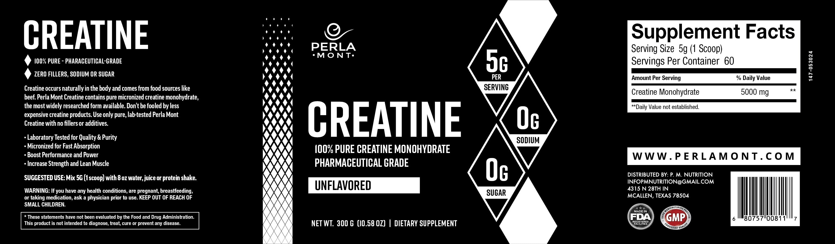 100% Pure Creatine Monohydrate